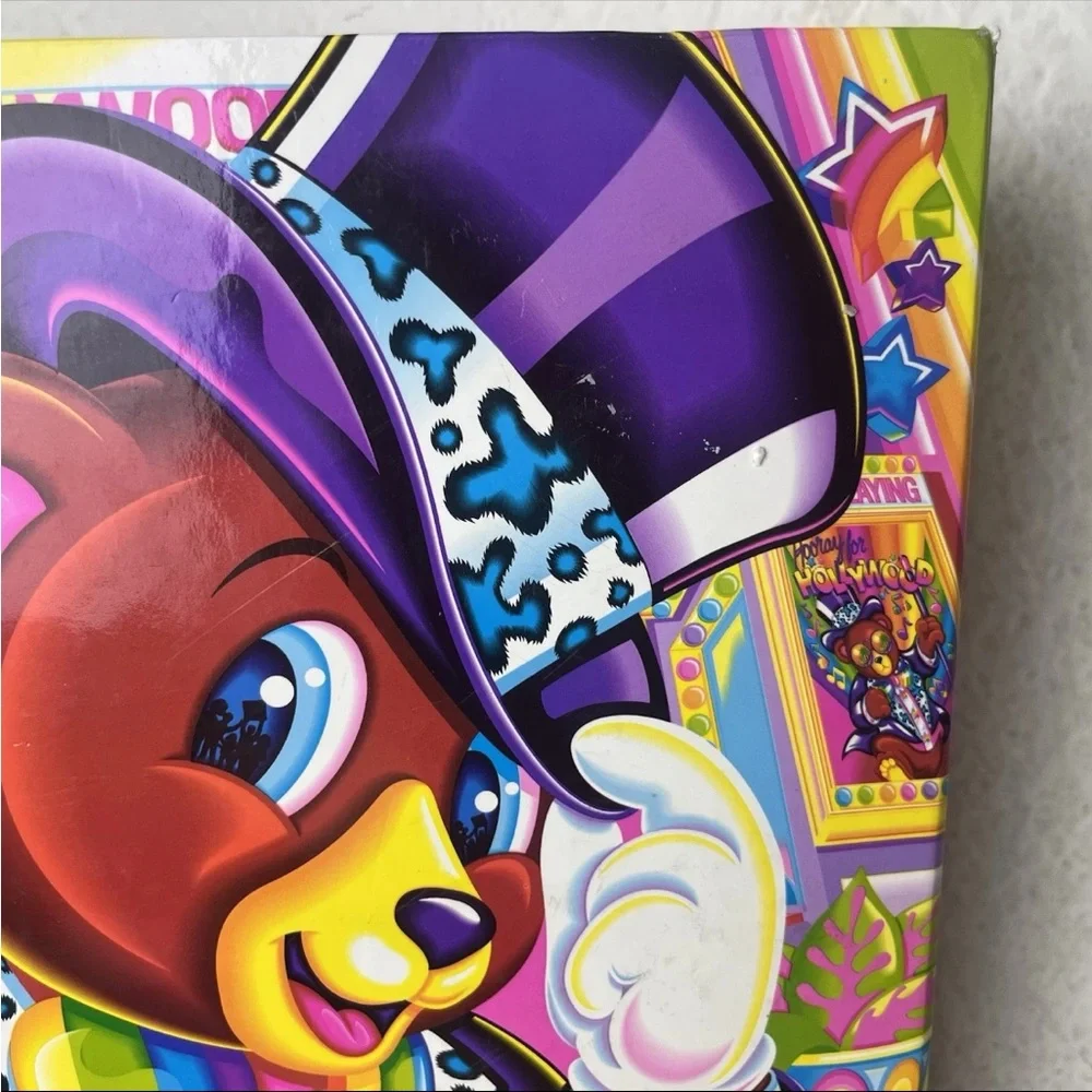 Vintage Lisa Frank My Memory Binder Book Hollywood Bear Teddy Top Hat Album